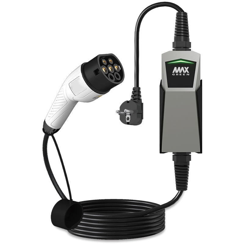 MAXGREEN Type 2 EV Charger 16A 3.6KW with 2 Pin Schuko Plug